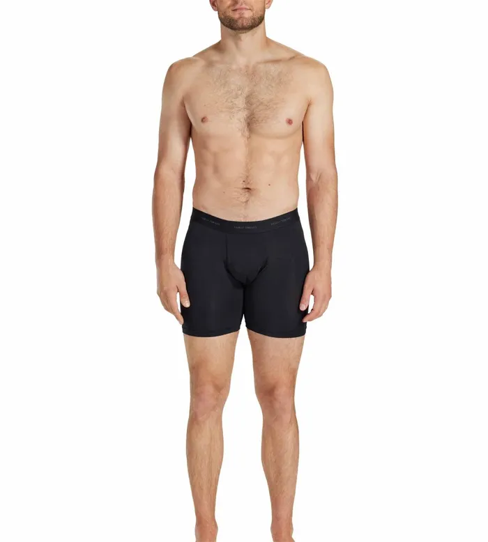 Quick Dry Action Blend Long Boxer Briefs Black Underwear 3 Pack Men Pair Of Thieves Long Boxer Briefs