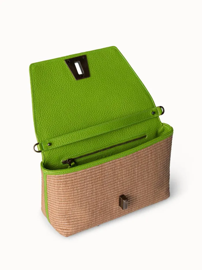 Raffia Crossbody Bag Camelleaf Women Akris Shoulder Bags