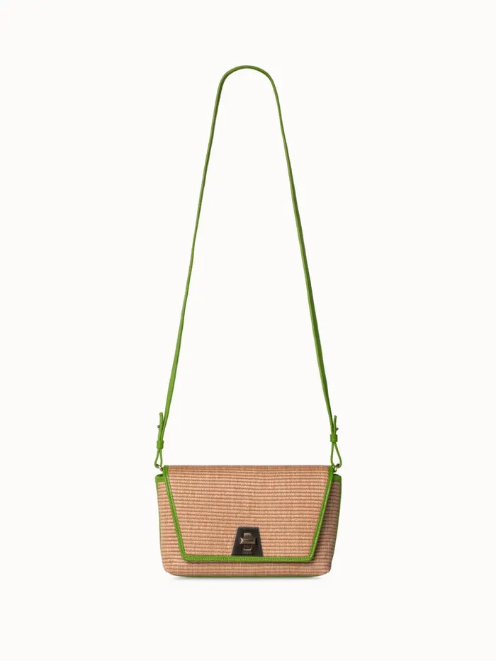 Raffia Crossbody Bag Camelleaf Women Akris Shoulder Bags