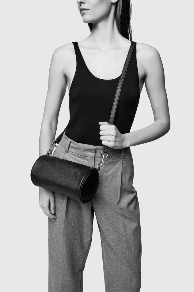 Rebecca Minkoff Barrel Crossbody Black Women Crossbody Bags