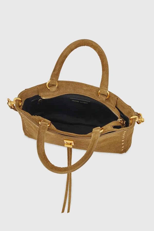 Rebecca Minkoff Darren Top Handle Crossbody Honey Women Top Handle Bags