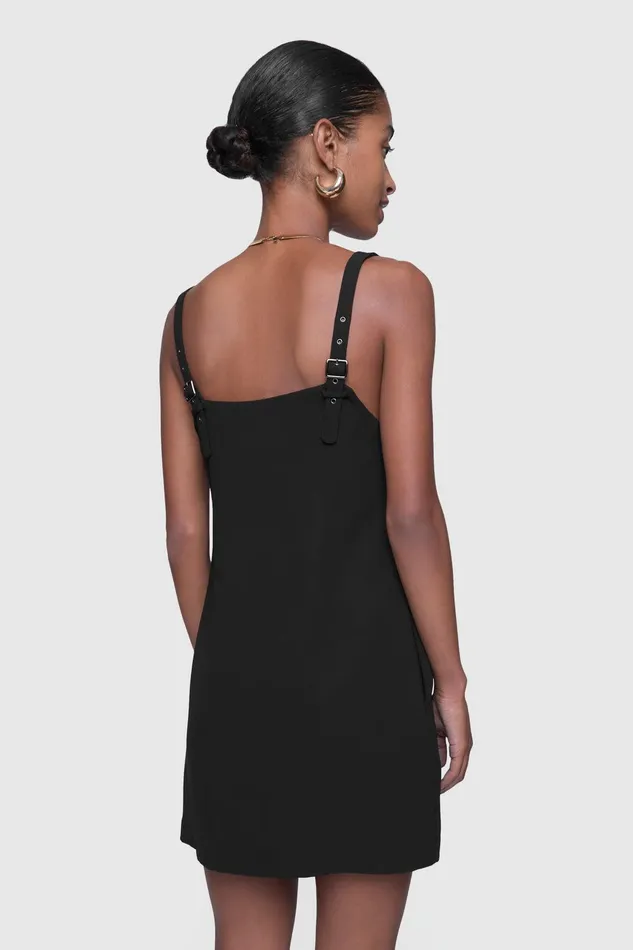 Rebecca Minkoff Goldie Romper Dress Black Women Dresses