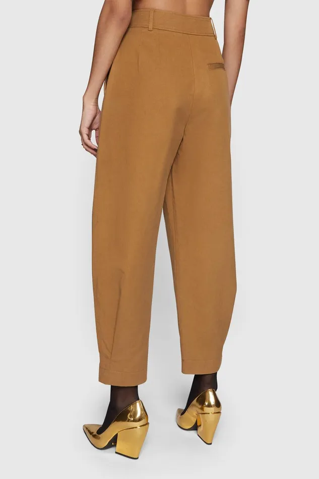Rebecca Minkoff Houston Pleated Utility Pant Honey Women Bottoms