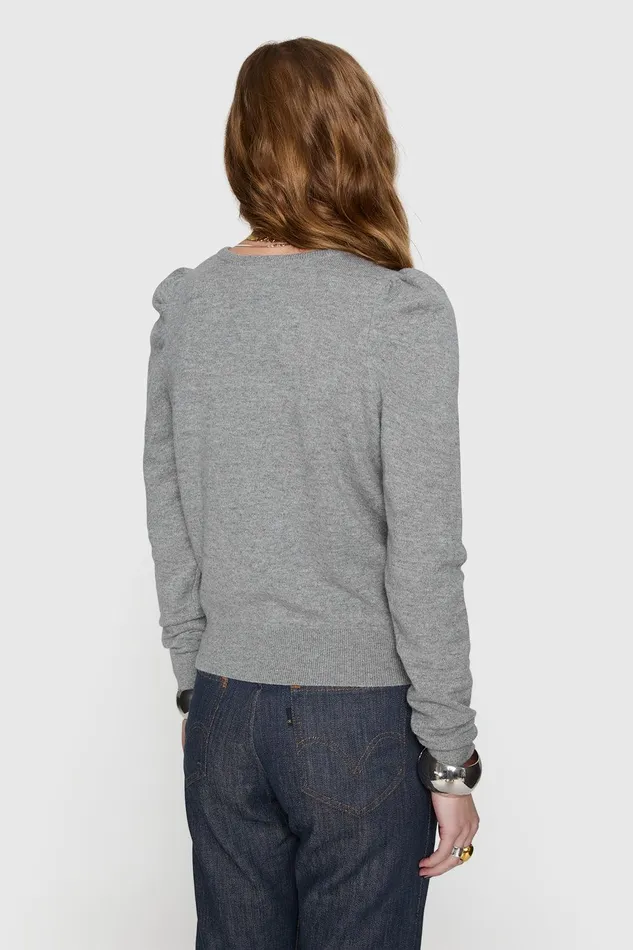 Rebecca Minkoff Janine Sweater Stone Women Sweaters and Sweatshirts