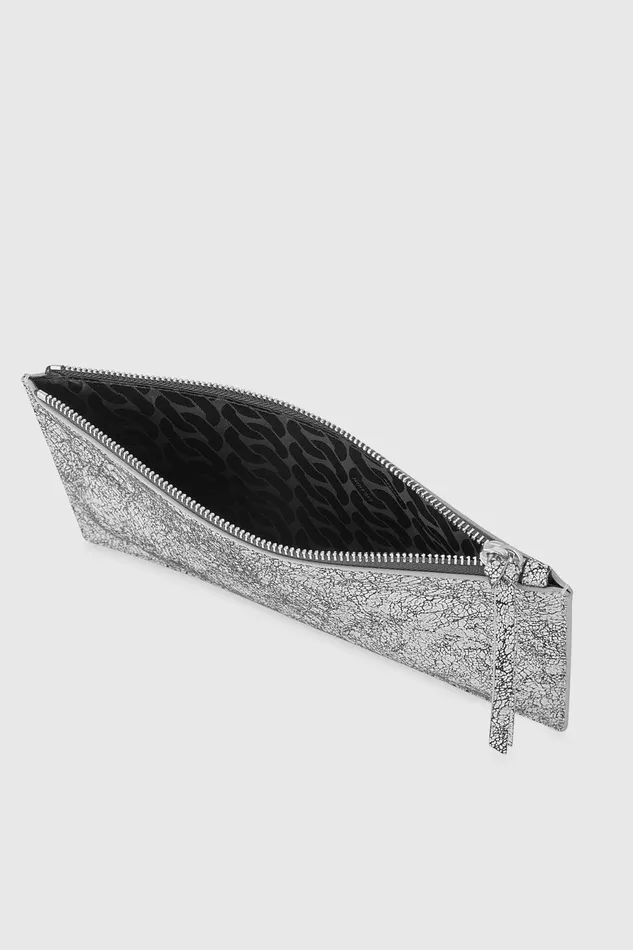 Rebecca Minkoff Large Pouch Silver Women Clutches