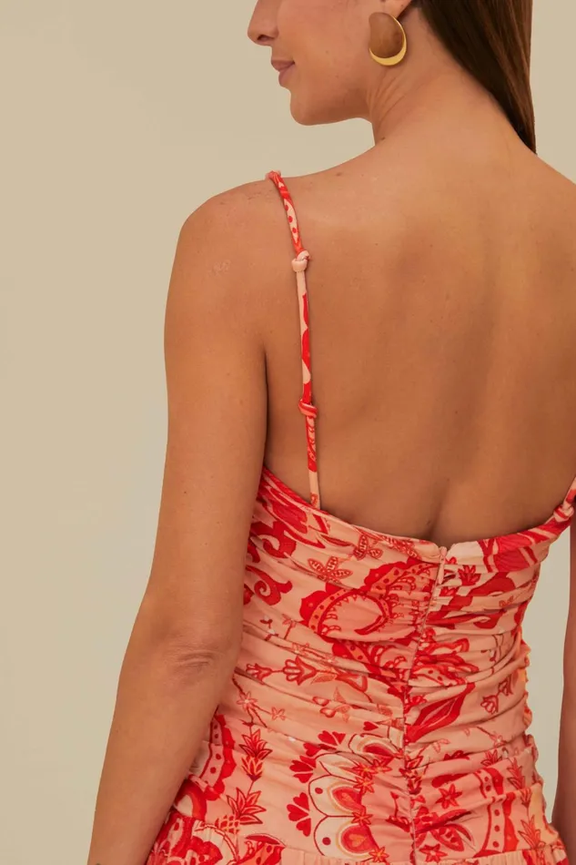 Red Jaipur Crossover Maxi Dress Women Farm Rio Maxi Dresses