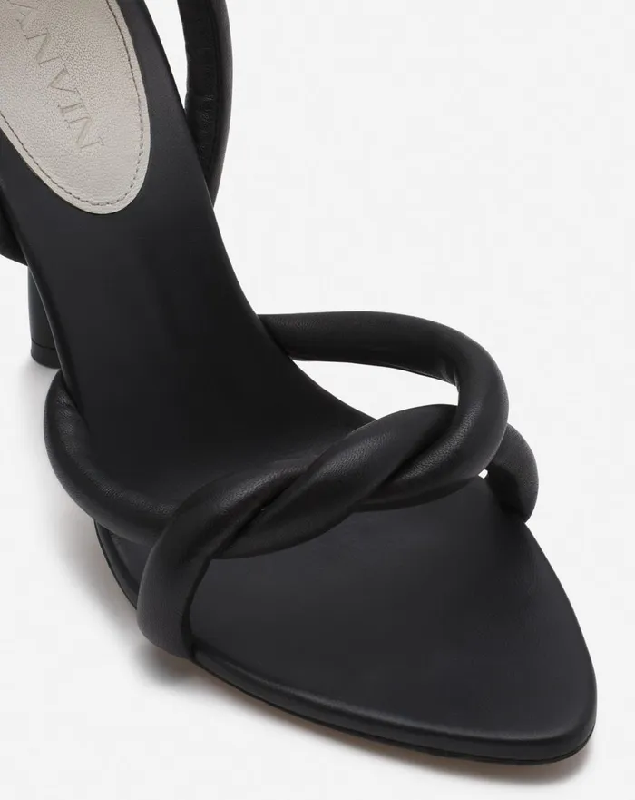 Rythms By Lanvin Leather Sandals Black Women Lanvin Sandals and Mules