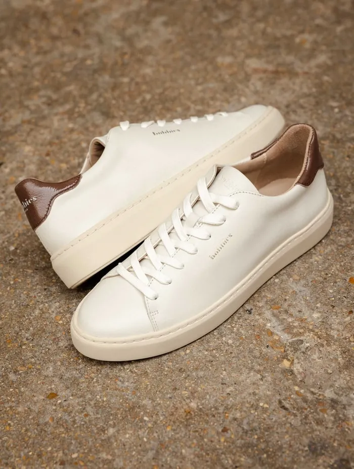 Sanna Off White and Iced Chocolate Women Bobbies Sneakers