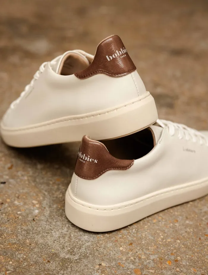 Sanna Off White and Iced Chocolate Women Bobbies Sneakers Sanna Off White and Iced Chocolate Women Bobbies Sneakers