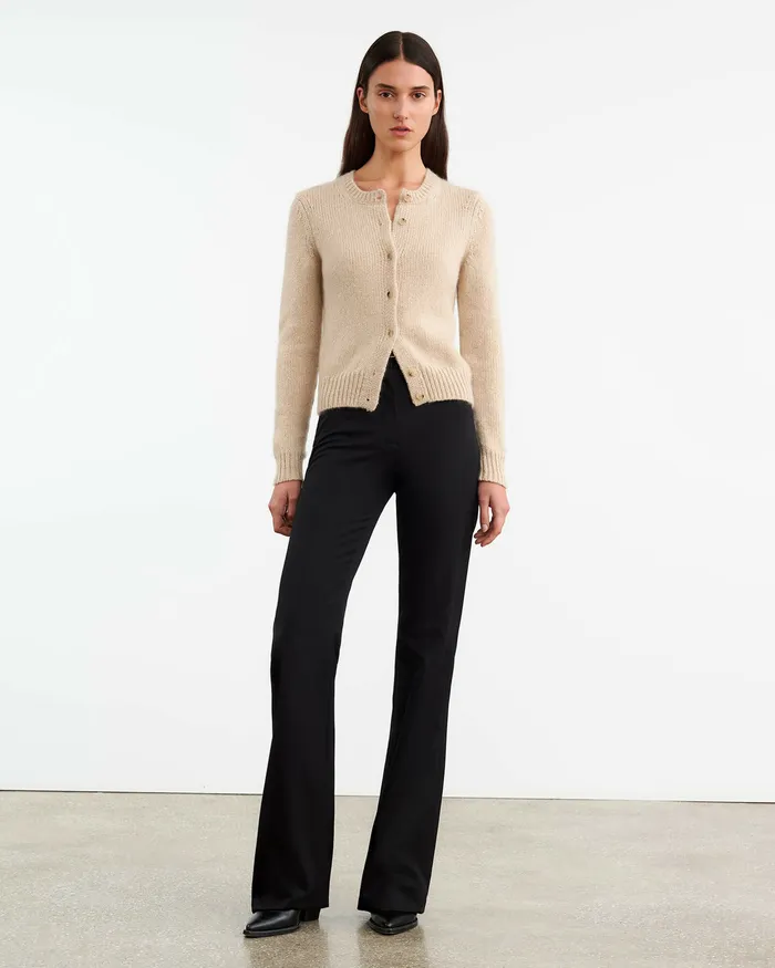 SASKIA CASHMERE CARDIGAN Redwood Melange Women Knits and Sweaters Nili Lotan