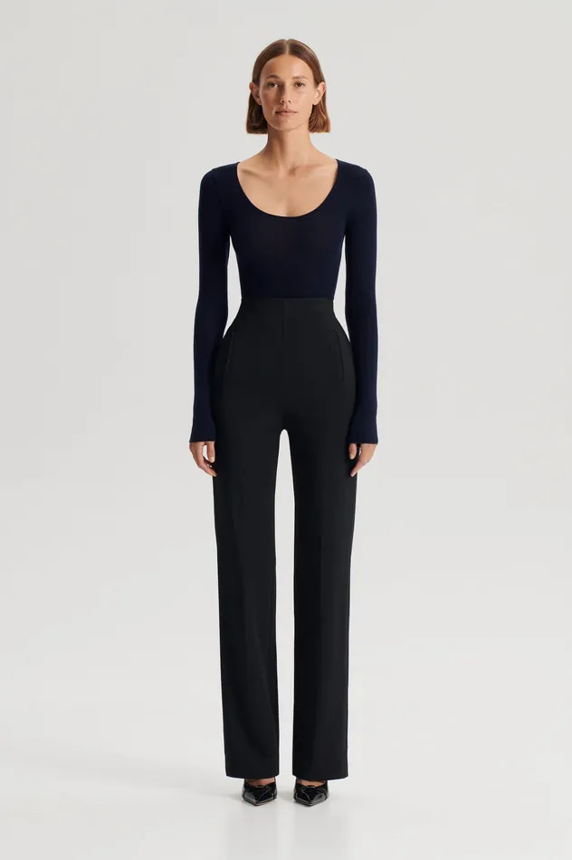Scanlan Theodore BABYWOOL SCOOP NECK NAVY ALL Women Knitwear