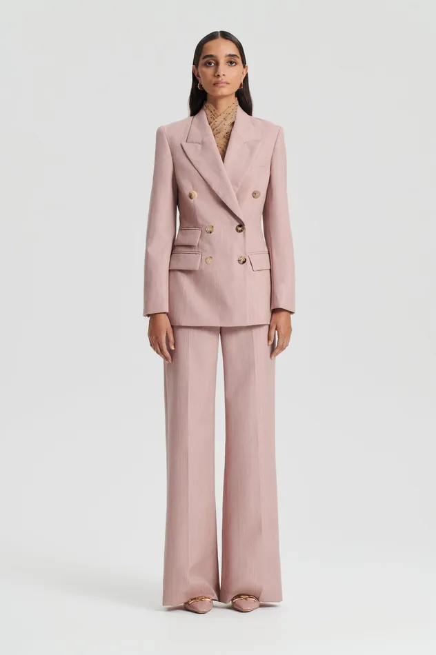 Scanlan Theodore Jackets Women TAILORED DOUBLE POCKET JACKET PINK