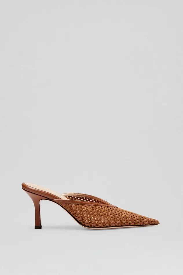 Scanlan Theodore Shoes Women MESH MULE 75 TAN