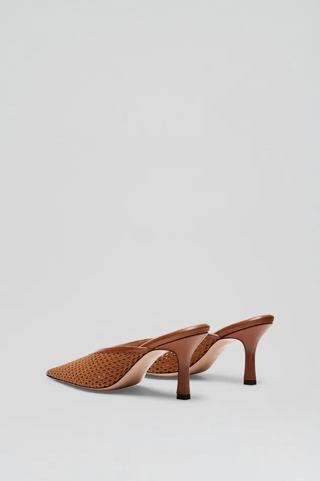 Scanlan Theodore Shoes Women MESH MULE 75 TAN