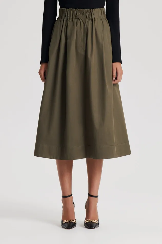 Scanlan Theodore Skirts Women WIDE CARGO SKIRT JUNGLE Scanlan Theodore Skirts Women WIDE CARGO SKIRT JUNGLE