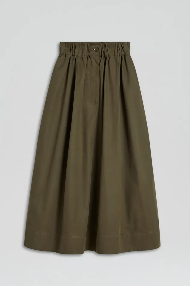 Scanlan Theodore Skirts Women WIDE CARGO SKIRT JUNGLE Scanlan Theodore Skirts Women WIDE CARGO SKIRT JUNGLE