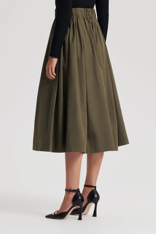 Scanlan Theodore Skirts Women WIDE CARGO SKIRT JUNGLE Scanlan Theodore Skirts Women WIDE CARGO SKIRT JUNGLE