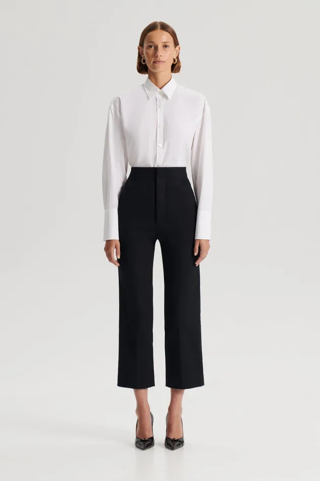 Scanlan Theodore Trousers Women MERCERISED COTTON TROUSER BLACK
