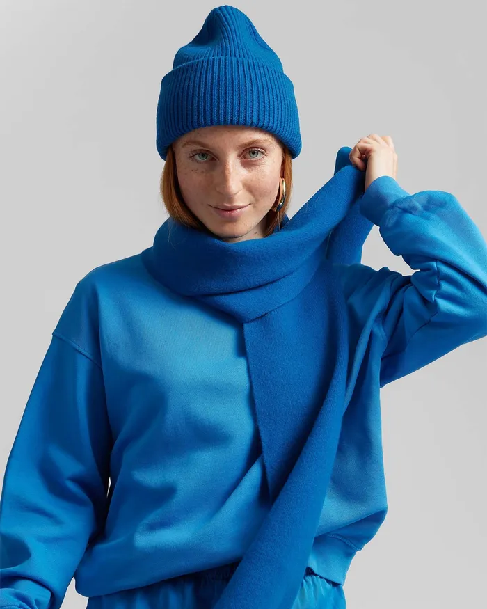 Scarves Women Colorfulstandard Merino Wool Scarf 8211 Stone Blue