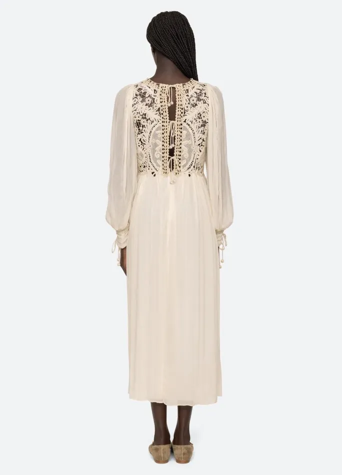 Sea New York Dresses Women Bente LS Dress Cream Sea New York Dresses Women Bente LS Dress Cream