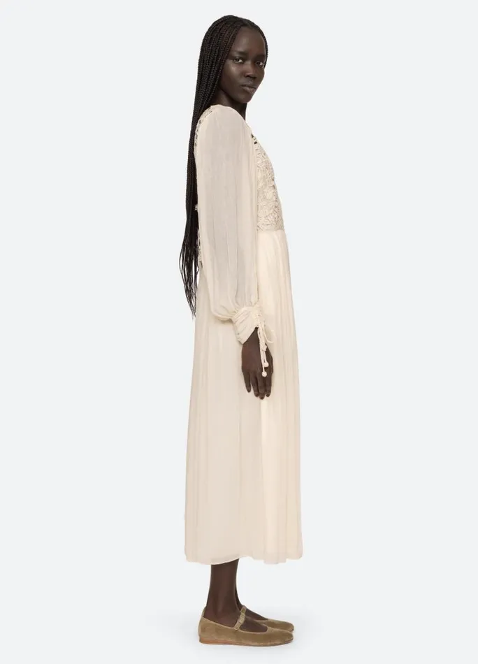Sea New York Dresses Women Bente LS Dress Cream Sea New York Dresses Women Bente LS Dress Cream