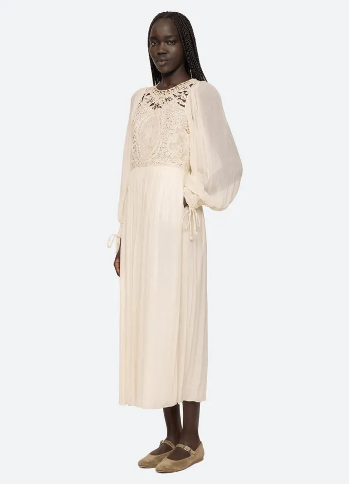 Sea New York Dresses Women Bente LS Dress Cream Sea New York Dresses Women Bente LS Dress Cream