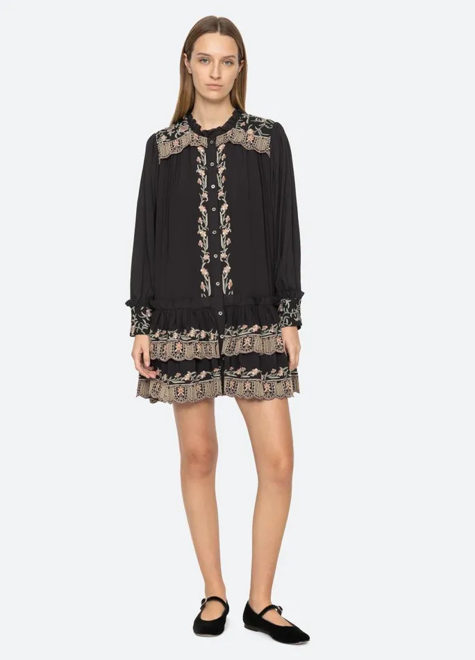 Sea New York Dresses Women Lacey Tunic Black
