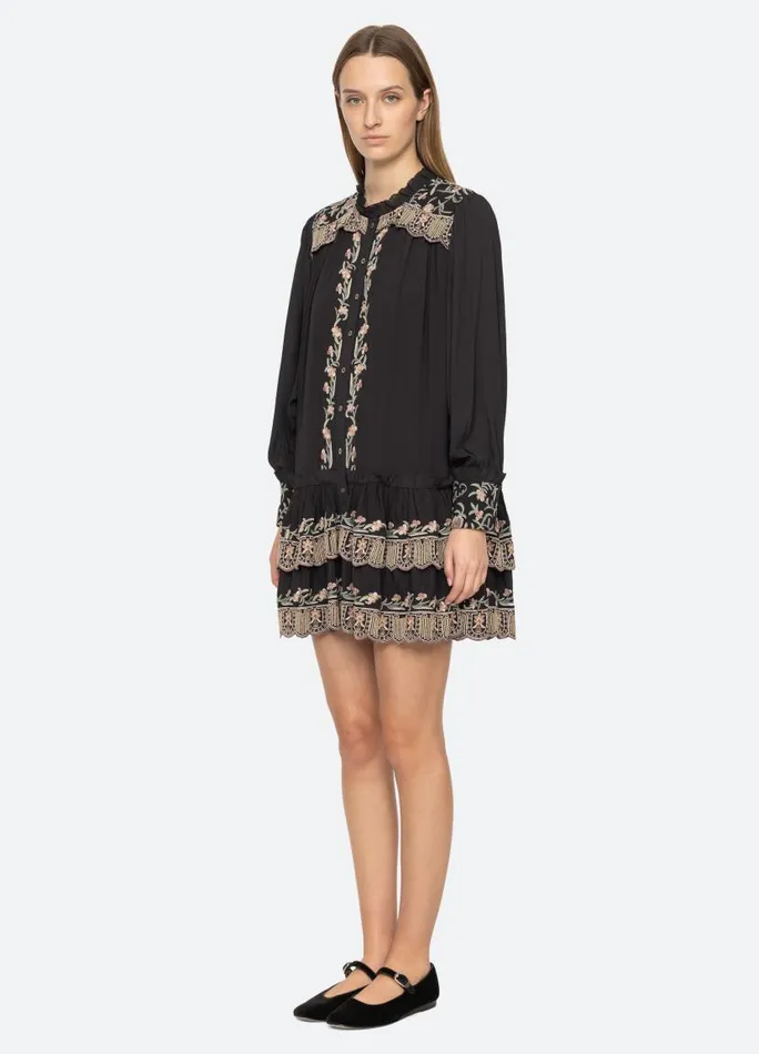 Sea New York Dresses Women Lacey Tunic Black Sea New York Dresses Women Lacey Tunic Black