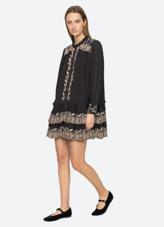 Sea New York Dresses Women Lacey Tunic Black Sea New York Dresses Women Lacey Tunic Black