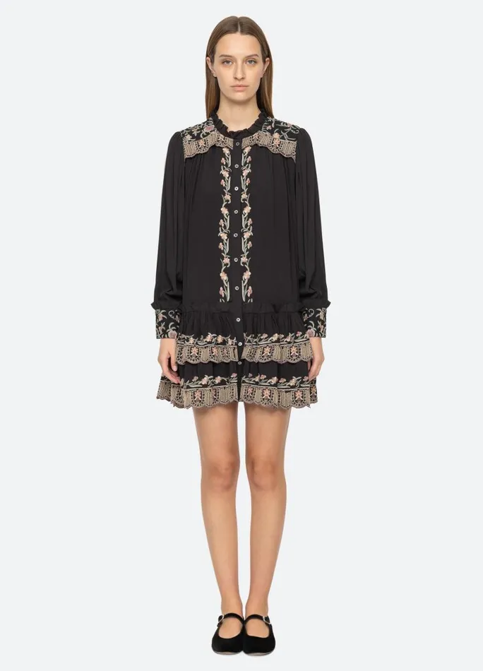 Sea New York Dresses Women Lacey Tunic Black Sea New York Dresses Women Lacey Tunic Black