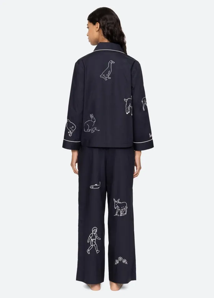 Sea New York Sleepwear Women Demi PJ Set Navy Sea New York Sleepwear Women Demi PJ Set Navy