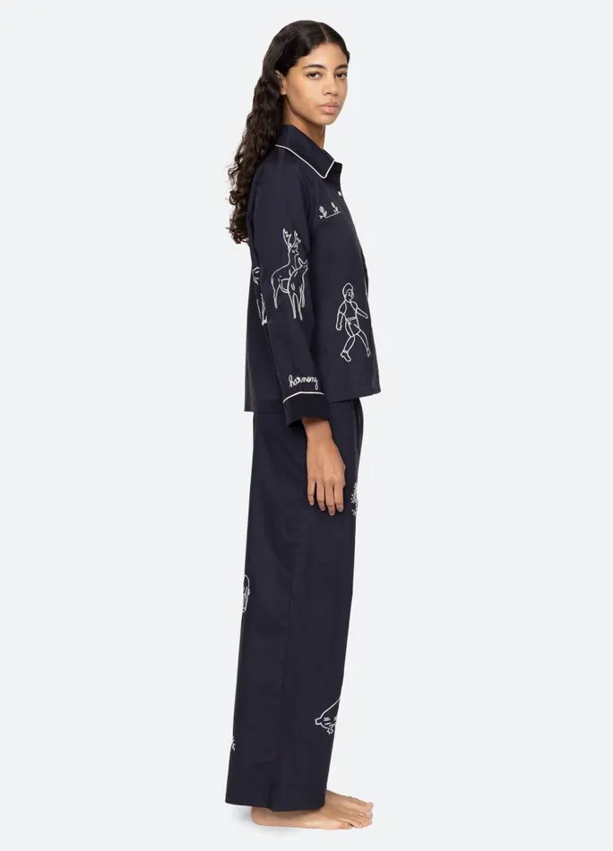 Sea New York Sleepwear Women Demi PJ Set Navy Sea New York Sleepwear Women Demi PJ Set Navy
