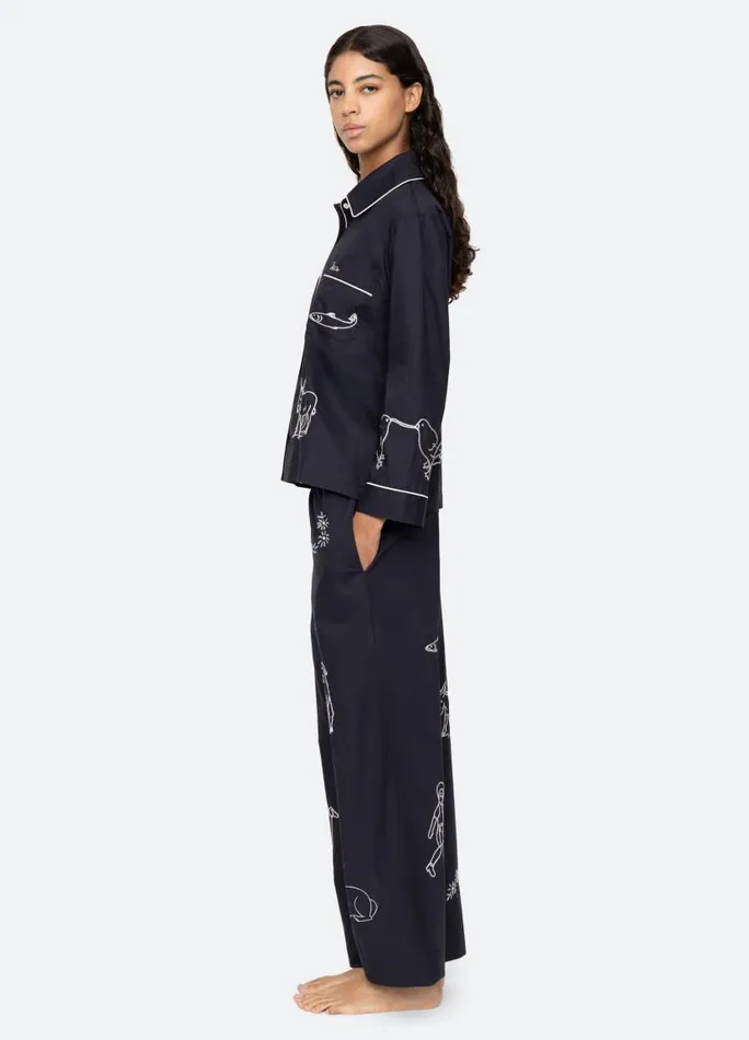 Sea New York Sleepwear Women Demi PJ Set Navy Sea New York Sleepwear Women Demi PJ Set Navy