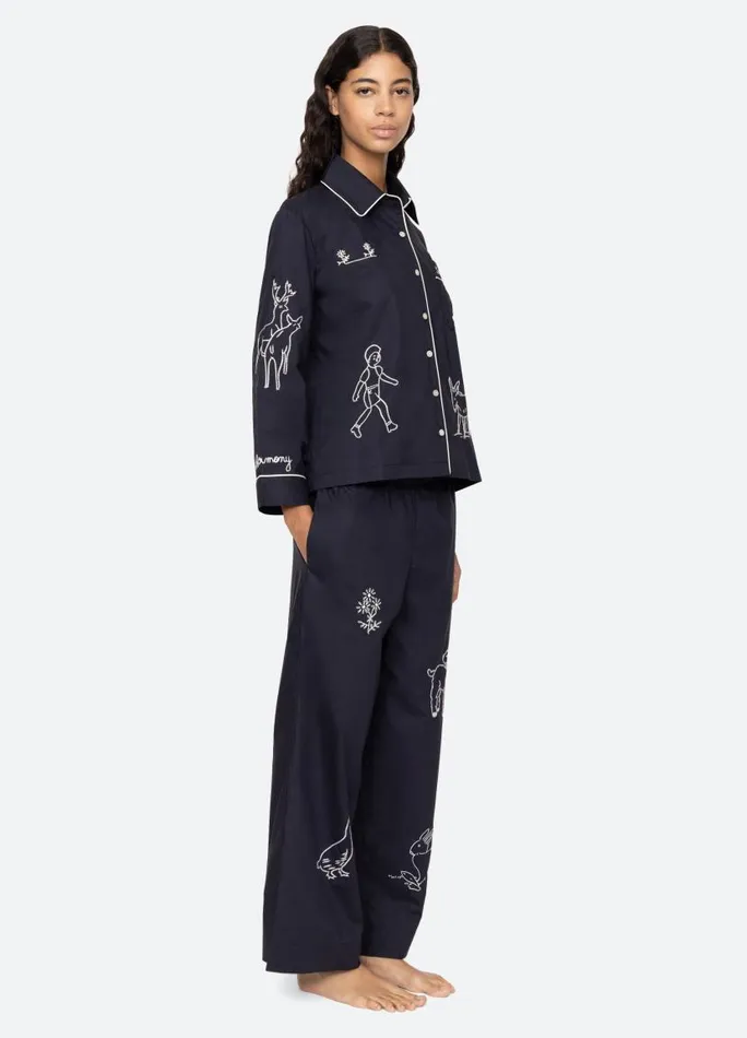 Sea New York Sleepwear Women Demi PJ Set Navy Sea New York Sleepwear Women Demi PJ Set Navy