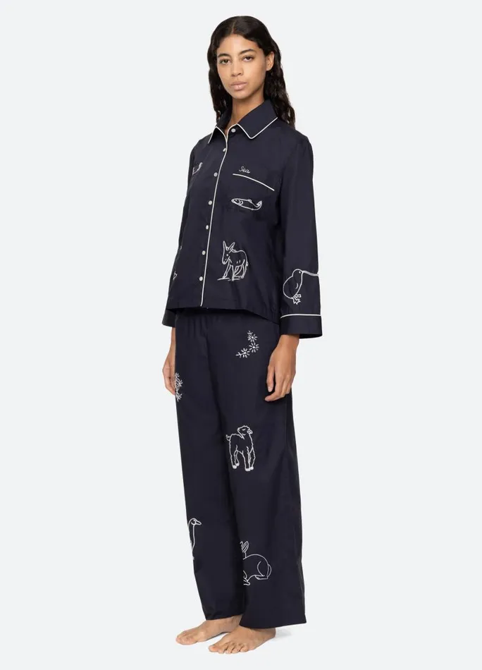 Sea New York Sleepwear Women Demi PJ Set Navy Sea New York Sleepwear Women Demi PJ Set Navy