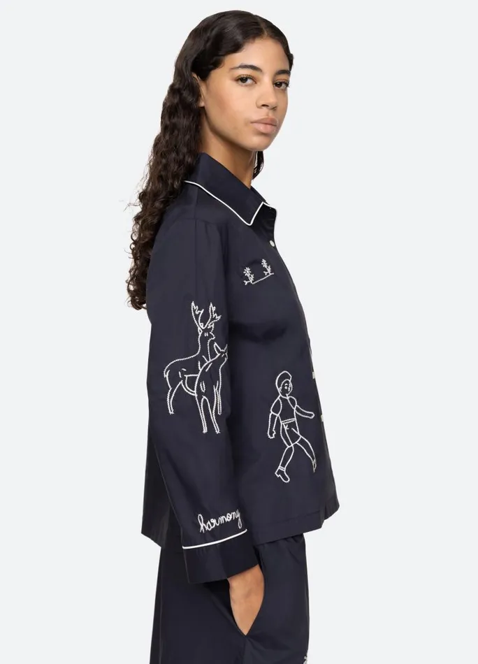 Sea New York Sleepwear Women Demi PJ Set Navy Sea New York Sleepwear Women Demi PJ Set Navy