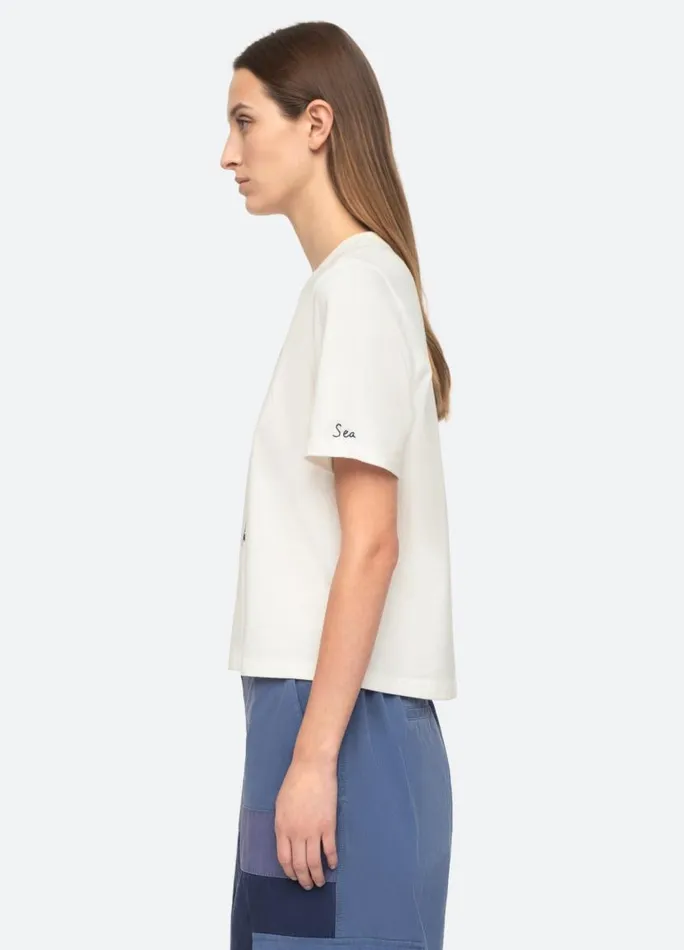 Sea New York Tops Women Demi TShirt White Sea New York Tops Women Demi TShirt White