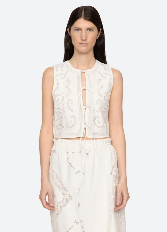 Sea New York Tops Women Edith Vest White