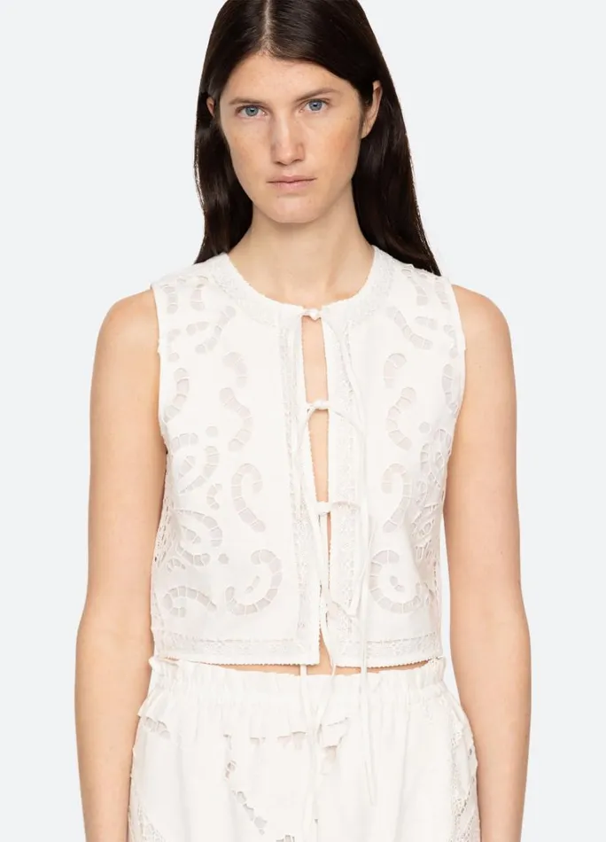 Sea New York Tops Women Edith Vest White