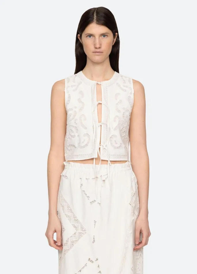 Sea New York Tops Women Edith Vest White