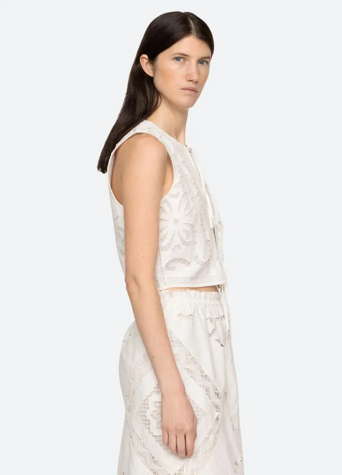 Sea New York Tops Women Edith Vest White