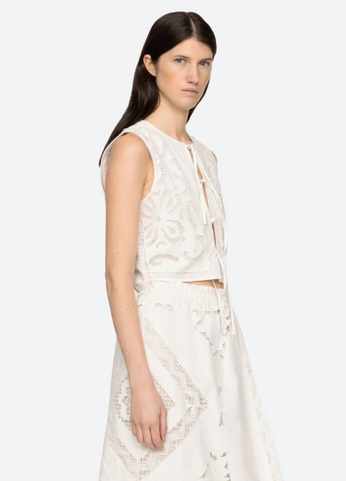 Sea New York Tops Women Edith Vest White