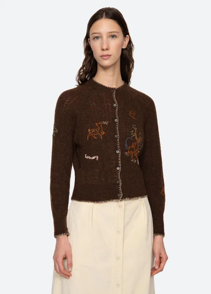 Sea New York Tops Women Martha Cardigan Brown