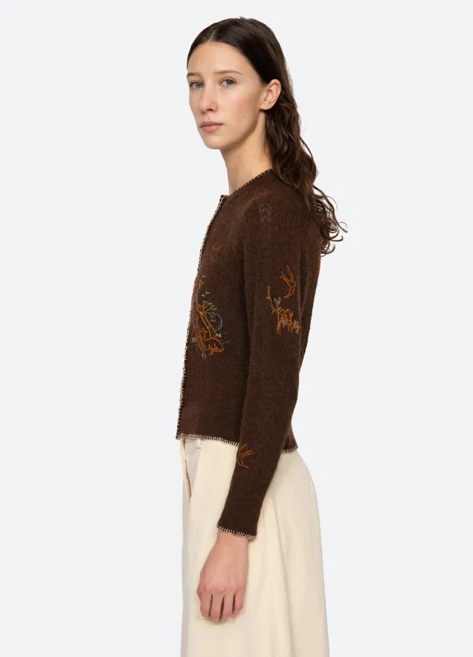 Sea New York Tops Women Martha Cardigan Brown