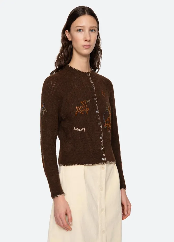 Sea New York Tops Women Martha Cardigan Brown