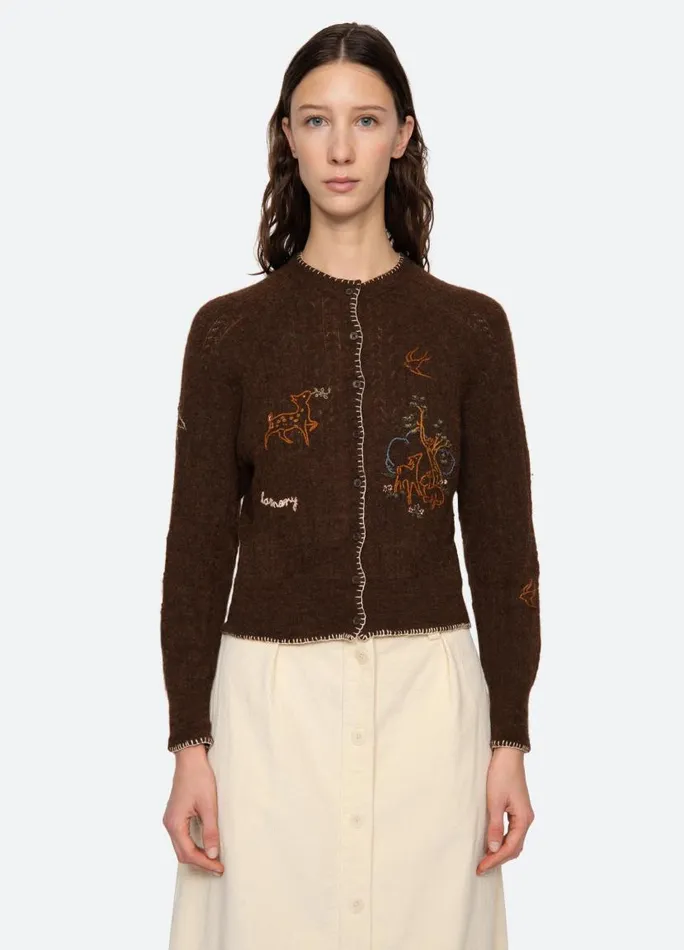 Sea New York Tops Women Martha Cardigan Brown