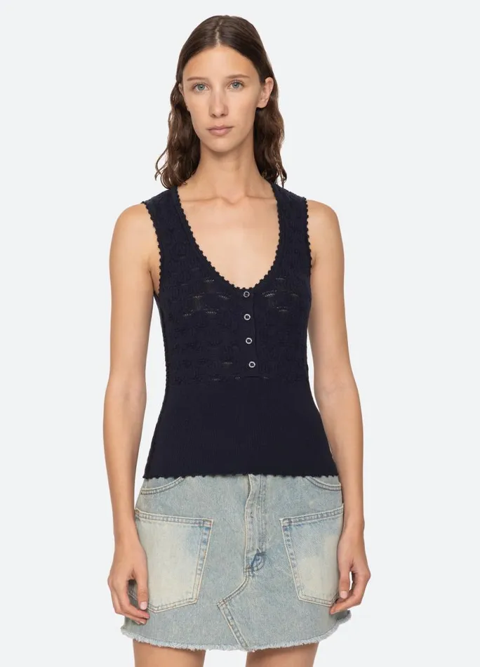 Sea New York Tops Women Mila Tank Navy