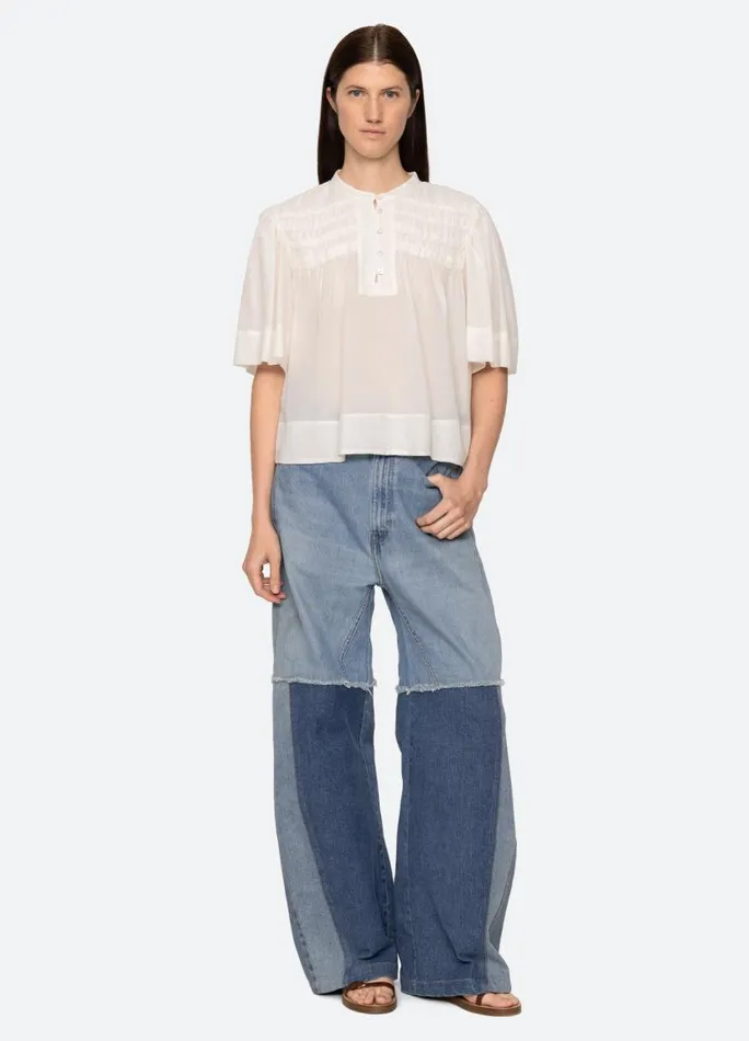 Sea New York Tops Women Nomi SS Top Cream Sea New York Tops Women Nomi SS Top Cream