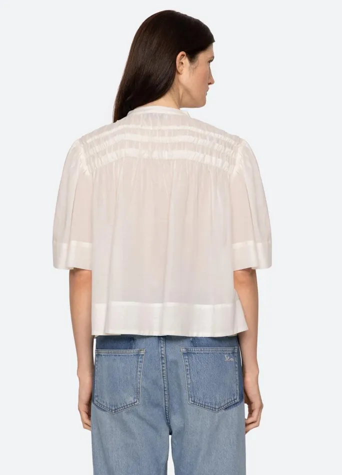 Sea New York Tops Women Nomi SS Top Cream Sea New York Tops Women Nomi SS Top Cream
