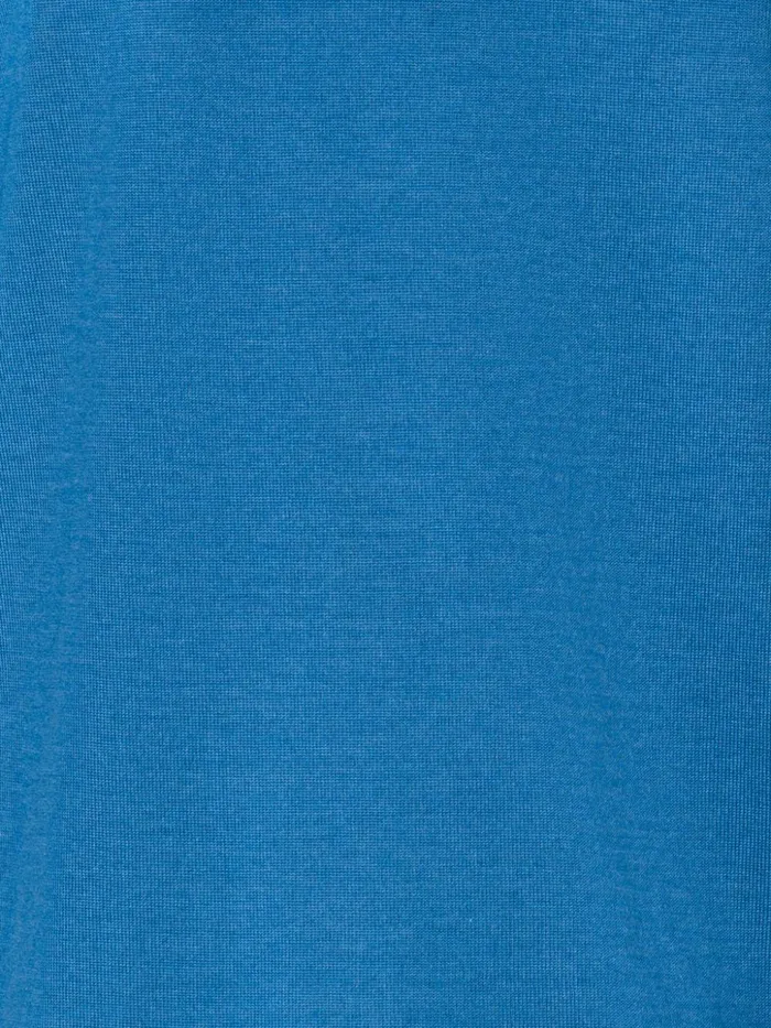 Seamless Cashmere Silk Knit Pullover Light Denim Women Akris Knitwear